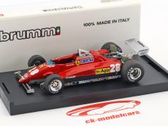 Mario Andretti Ferrari 126C2 #28 tercero italiano GP fórmula 1 1982 1:43 Brumm