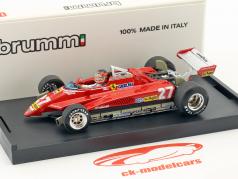 Gilles Villeneuve Ferrari 162C2 #27 Brasile GP formula 1 1982 1:43 Brumm