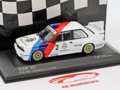 宝马 M3 (E30) #2 德国房车大师赛冠军1987 车手:Eric van de Poele 1:43 迷你切 Minichamps