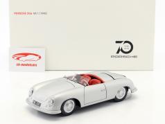 Porsche 356 Nr.1 ano de construção 1948 edição 70 anos Porsche prata 1:18 AUTOart