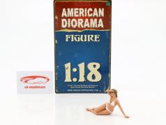 calendário menina Junho em bikini 1:18 American Diorama