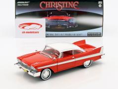 Plymouth Fury año de construcción 1958 película Christine (1983) rojo / blanco / plata 1:24 Greenlight