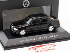 Mercedes-Benz C43 AMG Baujahr 1997-2000 schwarz 1:43 Spark