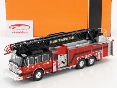 Smeal 105 同 阶梯 美国 消防车 Huntersville 建造年份 2014 红 / 黑 1:43 Ixo