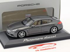 Porsche Panamera Diesel año de construcción 2014 gris ágata 1:43 Minichamps