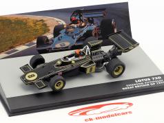 Emerson Fittipaldi Lotus 72D #8 vencedor britânico GP fórmula 1 1972 1:43 Altaya