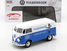 Volkswagen VW Type 2 T1 van VW service clients bleu / blanc 1:24 MotorMax