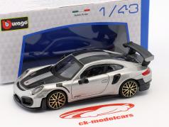 Porsche 911 (991 II) GT2 RS Street Fire 銀 1:43 Bburago