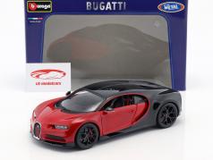 Bugatti Chiron Sport 16 rot / schwarz 1:18 Bburago