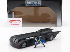 Animated Batmobile with Batman figure matt black 1:24 Jada Toys