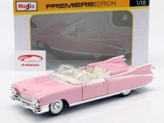 Cadillac Эльдорадо Биарриц Год 1959 розовый 1:18 Maisto