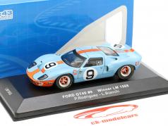 Ford GT40 Gulf #9 победитель 24h LeMans 1968 Rodriguez, Bianchi 1:43 Ixo
