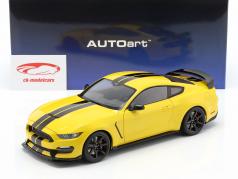 Ford Mustang Shelby GT350R year 2017 yellow / black 1:18 AUTOart