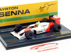 A. Senna McLaren MP4/4 #12 San Marino GP campeão do mundo F1 1988 1:43 Minichamps