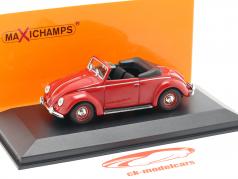 Volkswagen VW Hebmüller 敞篷车 建造年份 1950 红 1:43 Minichamps