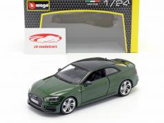Audi RS 5 coupe mørkegrøn 1:24 Bburago