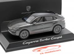 Porsche Cayenne Turbo coupe año de construcción 2019 gris oscuro metálico 1:43 Norev