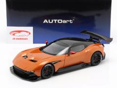 Aston Martin Vulcan ano de construção 2015 Madagáscar laranja 1:18 AUTOart