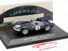 Jaguar D-type #3 Vinder 24h LeMans 1957 Flockhart / Bueb 1:43 Ixo