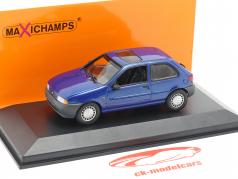 Ford Fiesta ano de construção 1995 azul metálico 1:43 Minichamps