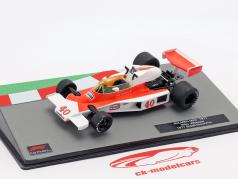 Gilles Villeneuve McLaren M23 #40 britisk GP formel 1 1977 1:43 Altaya