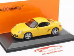 Porsche Cayman S (987c) année de construction 2005 jaune 1:43 Minichamps