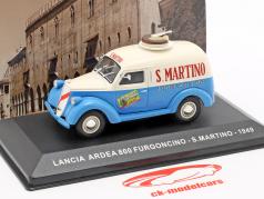 Lancia Ardea 800 фургон S. Martino Год постройки 1949 крем белый / синий  1:43 Altaya