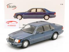 Mercedes-Benz S500 (W140) anno di costruzione 1994-98 azurit blu / grigio 1:18 iScale