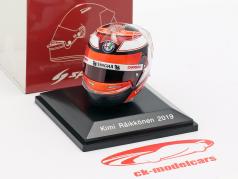 Kimi Räikkönen #7 Alfa Romeo Racing fórmula 1 2019 capacete 1:8 Spark
