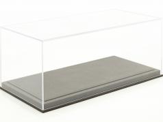 alto qualità Acrilico vetrina per Modello Automobili in il Scala 1:18 grigio chiaro BBR