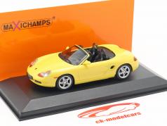 Porsche Boxster S カブリオレ 築 1999 黄色 1:43 Minichamps