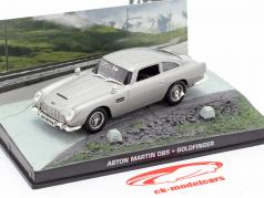 Aston Martin DB5 James Bond filmen Goldfinger Car Silver 1:43 Ixo