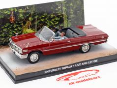 Chevrolet Impala James Bond Movie Leben und Sterben lassen dunkelrot 1:43 Ixo