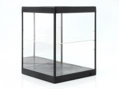 vetrina con illuminazione a LED, specchio e piatto per scala 1:18 nero Triple9