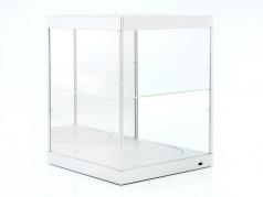 vetrina con illuminazione a LED, specchio e piatto per scala 1:18 argento Triple9