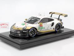 Porsche 911 RSR #91 Markenweltmeister 24h LeMans 2019 mit Vitrine 1:12 Spark
