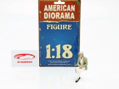 сидящий старый пара фигура #2 1:18 American Diorama
