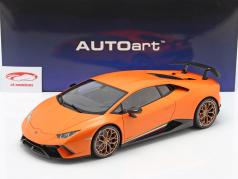 Lamborghini Huracan Performante Año de construcción 2017 anthaeus naranja 1:12 AUTOart