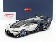 Bugatti Vision GT Byggeår 2015 sølv / carboxylsyre blå 1:18 AUTOart
