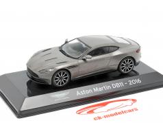 Aston Martin DB11 Год постройки 2016 серый металлический 1:43 Altaya