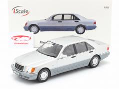 Mercedes-Benz S500 (W140) Année de construction 1994-98 brillant argent / gris 1:18 iScale