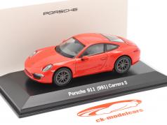 Porsche 911 (991) Carrera S lava oranje 1:43 Welly