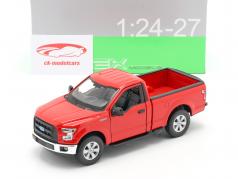 Ford F-150 Regular Cab année 2015 rouge 1:24 Welly