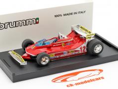 法拉利312 T4 测试车＃12胜利者美国一级方程式大奖赛1979年 1:43 Brumm