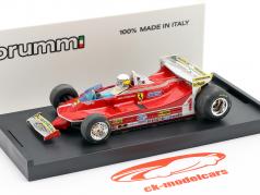 Jody Scheckter Ferrari 312T5 #1 Mónaco GP Fórmula 1 1980 con Fahrerfigur 1:43 Brumm