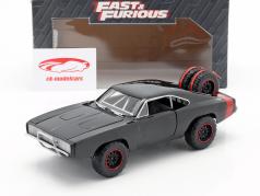 Dodge Charger R/T Offroad År 1970 Fast and Furious 7 sort 1:24 Jada Toys