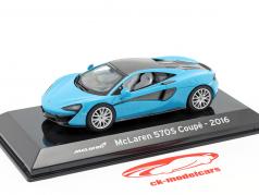 McLaren 570S Coupe 建設年 2016 青い メタリック / 黒 1:43 Altaya