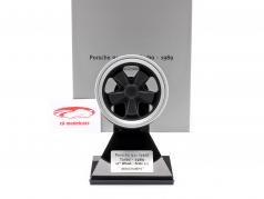 Porsche 911 (930) Turbo Wheel Rim Anno di costruzione 1989 nero / argento 1:5 Minichamps