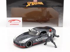 Dodge Viper 建設年 2008 と 図 Venom Marvel Spiderman 1:24 Jada Toys