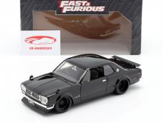 Brian's Nissan Skyline 2000 GTR フィルム Fast & Furious Five (2011) 黒 1:24 Jada Toys